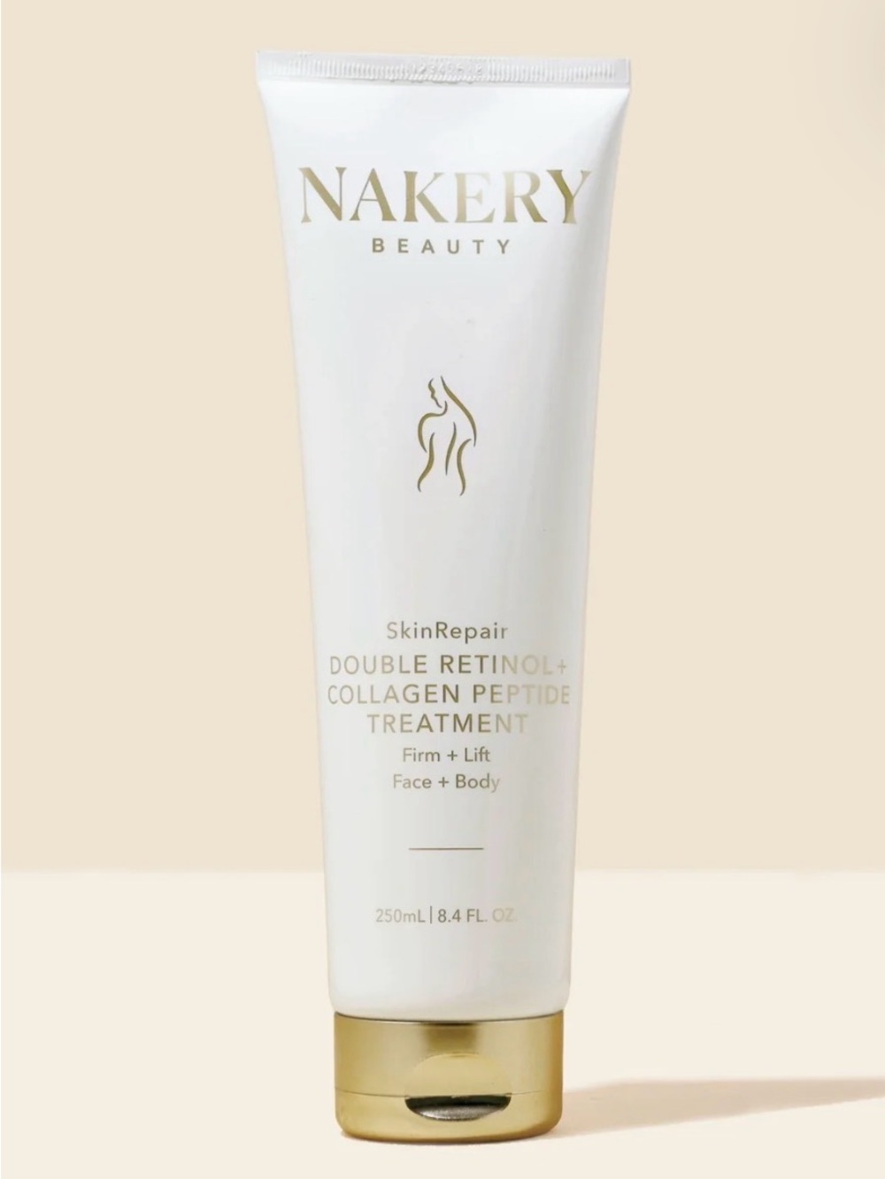 Nakery Beauty SkinRepair Double Retinol Collagen Peptide Treatment 8.4 oz NEW
